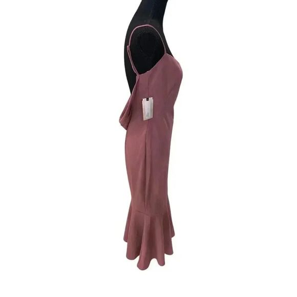 NWT Katie May Twirl Sleeveless Pink Drape Back Dress - Picture 5 of 7